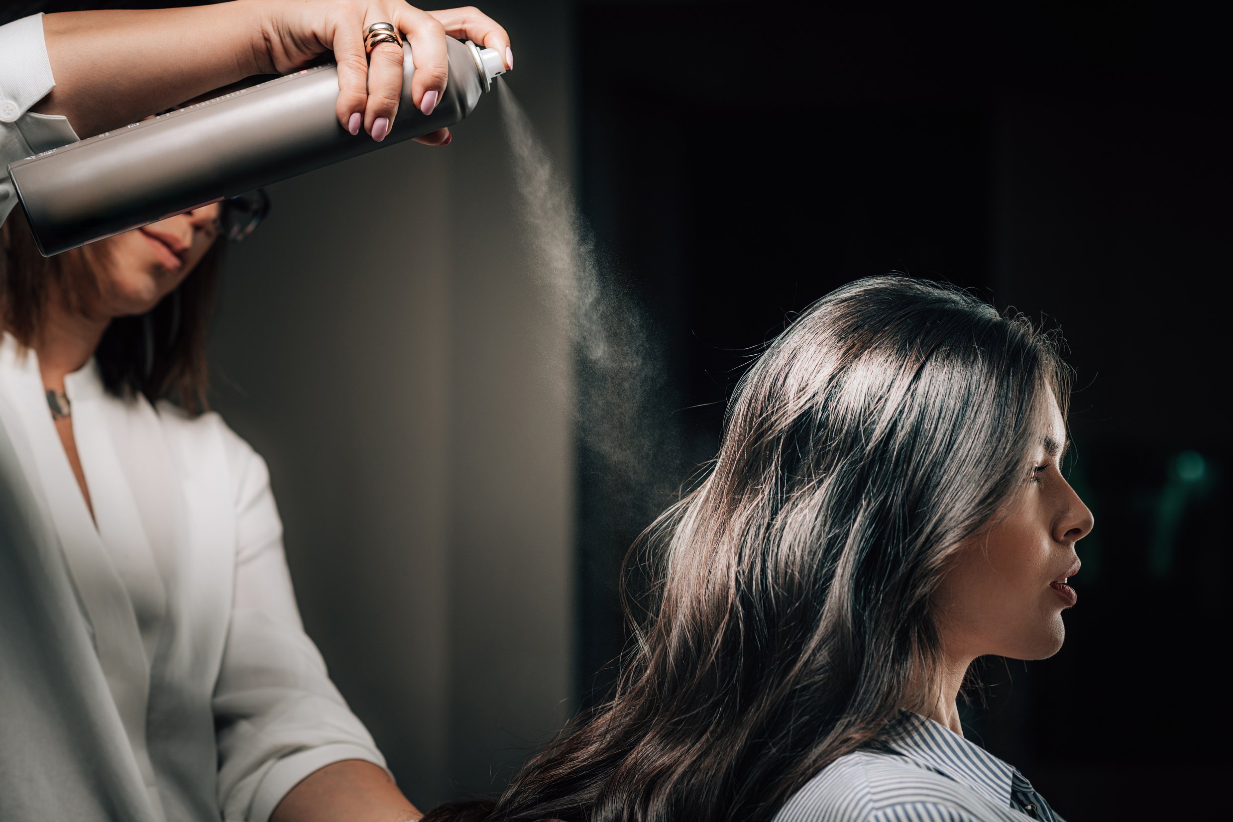 Hair Styling in Salon